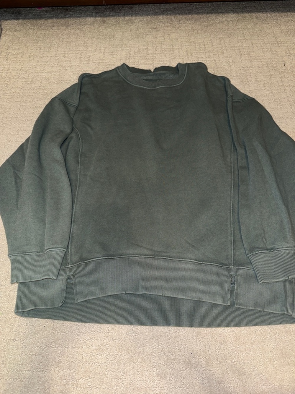 aerie Crewneck Sweatshirt in Dark Green